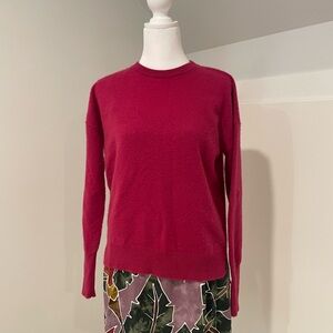 Berry color cashmere sweater